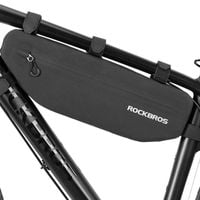 wodoodporna torba rowerowa mocowana na rzepy pod ramę 3l czarna