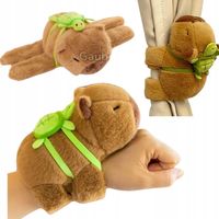 Maskotka Kapibara Pluszak z Plecakiem Zółwiem Opaska Na Rękę Kapybara 18cm