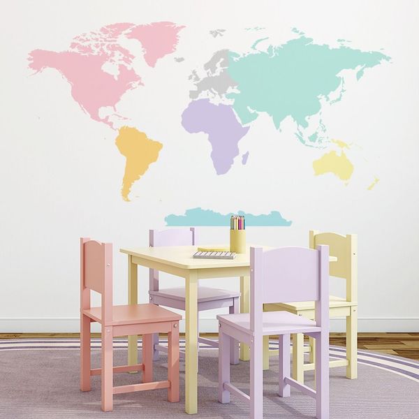 Naklejka Mapa Świata DK221 L zdjęcie 2