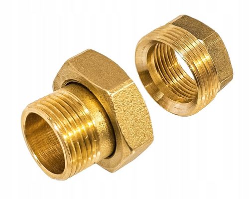 ŚRUBUNEK MOSIĘŻNY STOŻKOWY RÓWNOPRZELOTOWY 1" DN25 PROSTY MOCNY SOLIDNY na Arena.pl