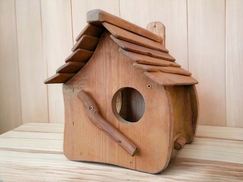 Domek dla WIEWIÓREK - brązowy rustkalny rzemieślniczy, doskonały na prezent na Arena.pl