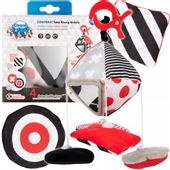 Canpol babies kontrastowa karuzela podróżna do wózka/fotelika SENSORY TOYS