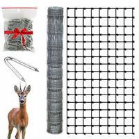 SIATKA LEŚNA ogrodzeniowa 160cm 17/10 M - ROLKA 25m - GRUBY DRUT OCYNKOWANA