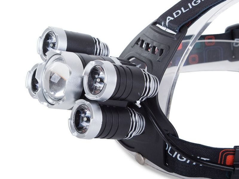 MOCNA LATARKA CZOŁOWA LED CREE XM-L T6 4X XPE 2 ŁADOWARKI zdjęcie 3