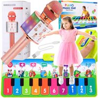 MATA DO TAŃCZENIA TAŃCA MUZYCZNA DZIECI DUŻA + MIKROFON KARAOKE BLUETOOTH