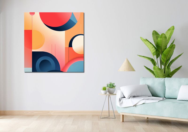 Obraz 100x100cm Geometryczne Marzenia zdjęcie 2