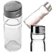 Solniczka pieprzniczka szklana pojemnik przyprawnik na przyprawy kuchenny