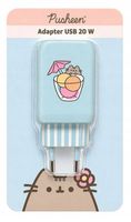Ładowarka sieciowa adapter PUSHEEN 20 W USB-A USB-C Niebieska