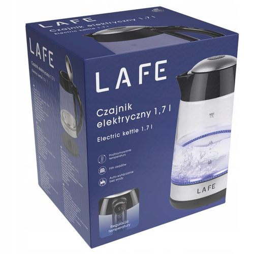 CZAJNIK ELEKTRYCZNY BEZPRZEWODOWY 1,7l 2200W SZKLANY LED REGULACJA na Arena.pl