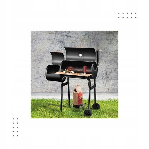 GRILL WĘGLOWY OGRODOWY WĘDZARNIA MARK ADLER ROAST 7.0 NA KÓŁKACH TERMOMETR na Arena.pl