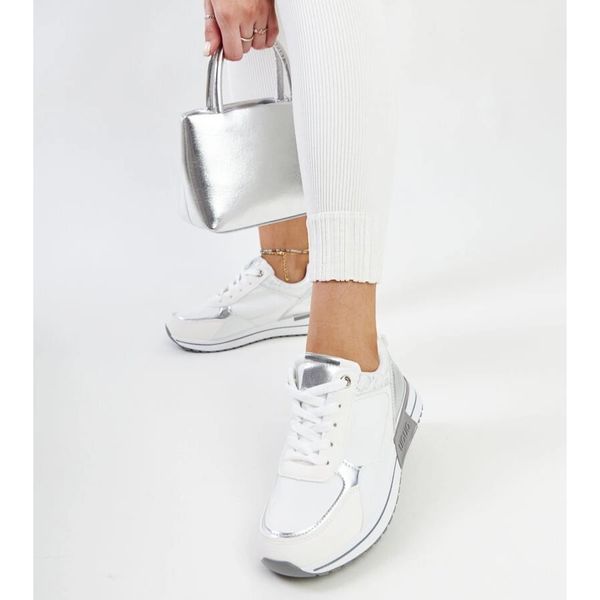 Białe sneakersy na platformie r.40 zdjęcie 3