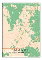 Marki mapa kolorowa - plakat 29,7x42 cm