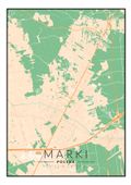 Marki mapa kolorowa - plakat 50x70 cm