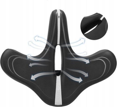 WYGODNE SIODEŁKO SIODŁO ROWEROWE NA ROWER DO ROWERU DUŻE MIĘKKIE MTB S11 na Arena.pl