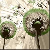 40CM 40CM OBRAZEK DMUCHAWCE ZIELENI DRUK PŁÓTNO OBRAZ