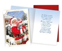 Karnet Boże Narodzenie Hoł Hoł z Mikołajem