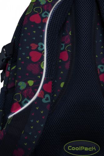 Plecak CoolPack FACTOR w zielone serca, LIME HEARTS (B02010) na Arena.pl