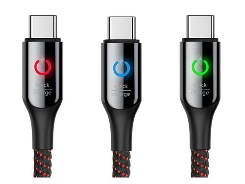 Kabel Baseus USB-C Typ C QC Quick Charge C-Shaped Light 1m black na Arena.pl