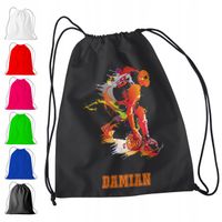 WOREK PLECAK SPORTOWY NA WF DLA DZIECI - KOSZYKÓWKA + IMIĘ! BASKETBALL KOSZ