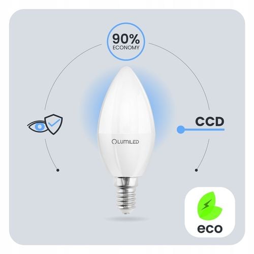 6x Żarówka LED E14 Świeczka 10W = 100W 4000K Neutralna LUMILED NIE na Arena.pl