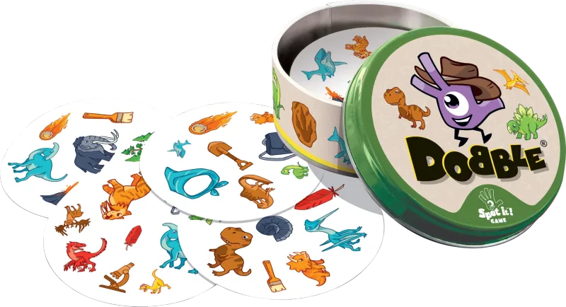 Prosta gra dla dzieci na spostrzegawczość - Dobble Dinozaury - Znajdź parę zdjęcie 4