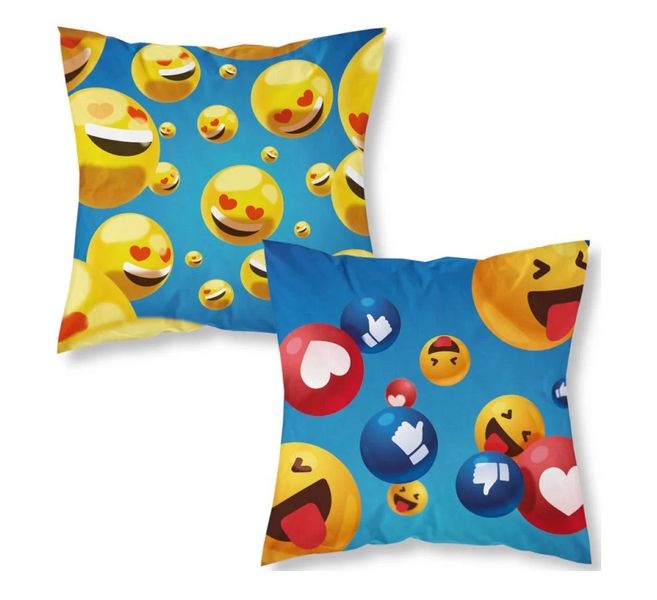 Poszewka ozdobna 3D  40x40cm EMOTKI MF014 zdjęcie 2