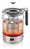 GEFU T-PREP Zaparzacz do herbaty z podgrzewaczem 1.5 ltr