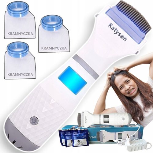 GRZEBIEŃ NA WSZY GNIDY USUWA PCHŁY ELEKTRYCZNY FILTR ODKURZACZ TERMINATOR na Arena.pl