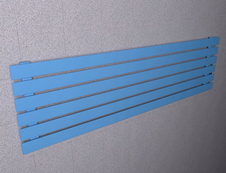 Grzejnik poziomy BELLOSLIM 45x100 niebieski zdjęcie 5