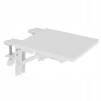 Ergonomiczny Podłokietnik do Biurka Spacetronik 24x23cm biały Montaż Zacisk