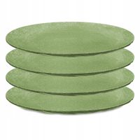 TALERZ OBIADOWY PŁYTKI ŚREDNICA 26 CM PLASTIKOWY ZIELONY KOZIOL ZESTAW X4