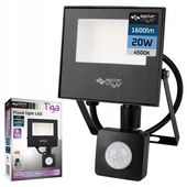 HALOGEN LED z czujnikiem ruchu naświetlacz lampa 20W 4500K ZEWNĘTRZNY