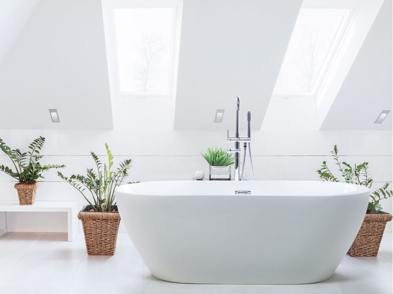 Wanna wolnostojąca 170 cm biała NEVIS zdjęcie 2