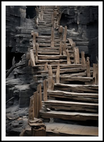 Plakat 67,5x95cm Schody do Nieznanego na Arena.pl