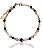 Bransoletka Talizman Dostatek i Zdrowie Ametyst Turmalin Cytryn Oliwin