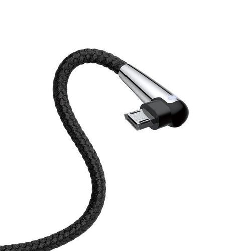 Kątowy kabel micro USB Baseus Sharp Bird 1.5A 2m (czarny) na Arena.pl