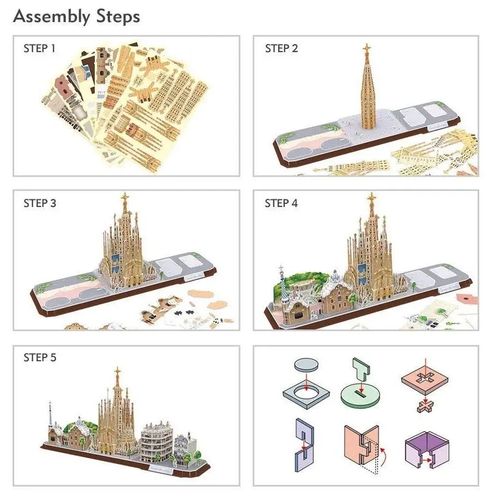Puzzle 3D City Line Barcelona 20256 na Arena.pl