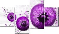 140CM 70 OBRAZ FIOLETOWE DMUCHAWCE ŚCIENNY