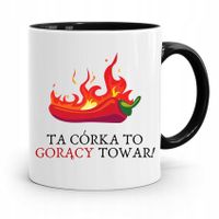 Kubek Czarny Prezent Dla Córki Gorący Towar! Z Nadrukiem Ze Zdjęciem