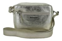 Listonoszka skórzana metalizowana - Złota