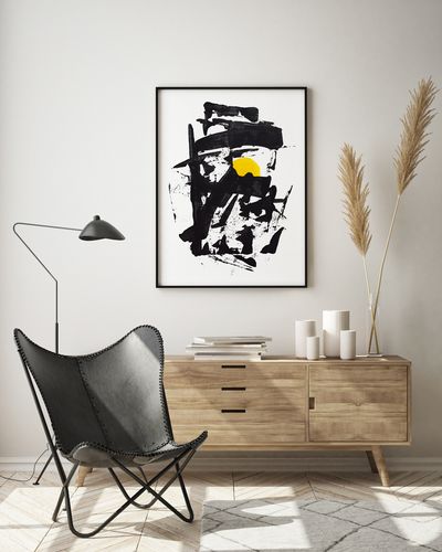 Plakat czarna abstrakcja 61x91 cm na Arena.pl