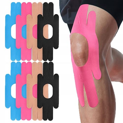 WYSOKIEJ JAKOŚCI TAŚMA KINEZJOLOGICZNA na ciało kolano 8 PCS na Arena.pl