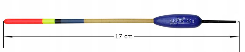 Spławik Przelotowy z BALSY SHARK Perfekt Hunter 2,0 g / 17 cm zdjęcie 2