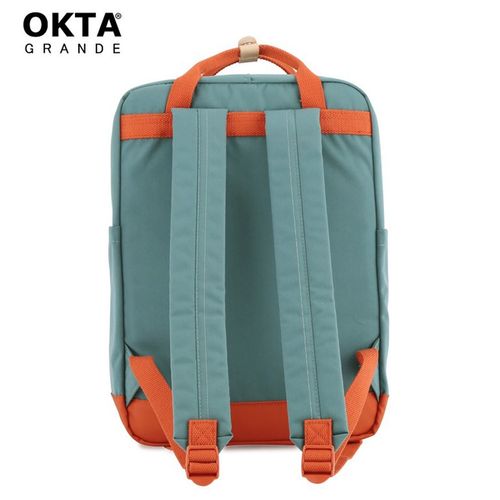 pojemny plecak miejski w turkusowo-pomarańczowym kolorze z przegrodą na Arena.pl