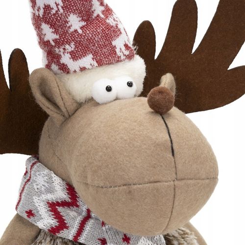 RENIFER ŚWIĄTECZNY STOJĄCY POD CHOINKĘ 73cm OZDOBA DEKORACJA ŚWIĄTECZNA na Arena.pl