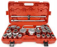 klucze nasadowe 26pcs 3/4"&1" 21-65mm 6-kąt
