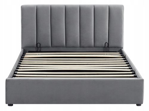 Łóżko 120x200 tapicerowane z zagłówkiem i stelażem MONTREAL VELVET na Arena.pl