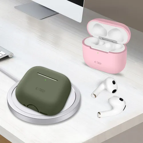 etui tech-protect silicone na apple airpods 4 - czarne na Arena.pl
