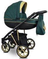 WÓZEK DZIECIĘCY FABERO GOLD 2W1 + ADAPTERY MAXI COSI CYBEX Aton I-Size