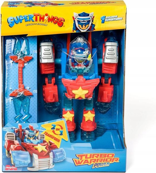 SUPERTHINGS Super Things Zings Turbo Warrior Power Robot Auto Transformer zdjęcie 7